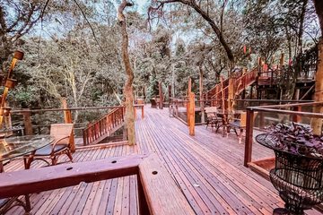 Outdoor banquet area