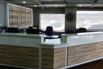 Check-in/check-out kiosk