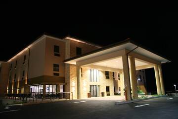 Front of property - evening/night