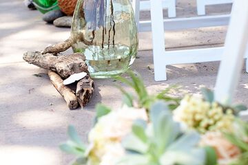 Outdoor wedding area