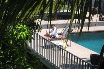 Outdoor wedding area