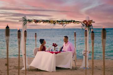 Couples dining