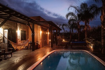Front of property - evening/night