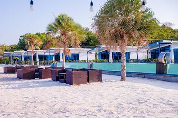 Outdoor banquet area
