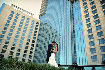 Outdoor wedding area