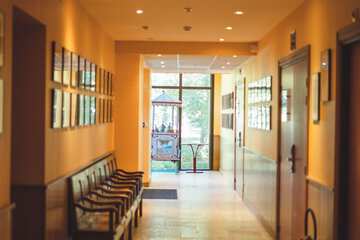 Interior entrance