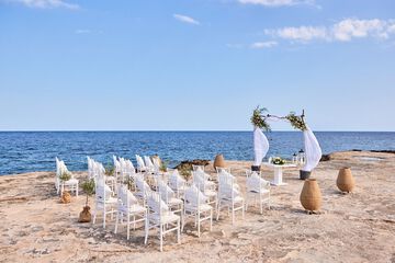 Outdoor wedding area