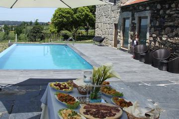 Outdoor banquet area