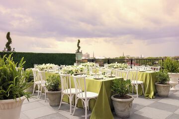 Outdoor wedding area