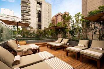 Rooftop pool