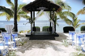 Outdoor wedding area