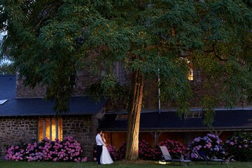 Outdoor wedding area