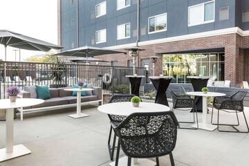 Outdoor banquet area