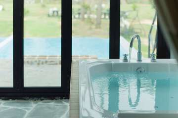 Private spa tub