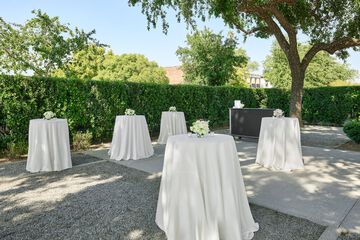 Outdoor banquet area