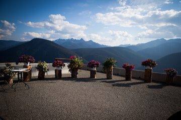 Outdoor wedding area