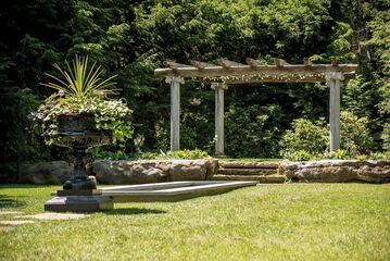 Outdoor wedding area