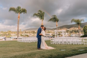 Outdoor wedding area