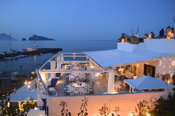 Outdoor wedding area