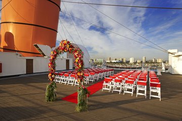 Outdoor wedding area