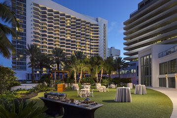 Outdoor banquet area