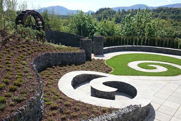 Outdoor wedding area