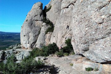 Outdoor rock climbing