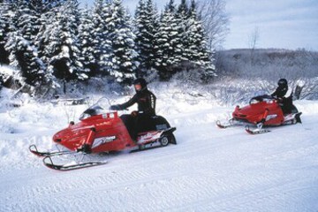 Snowmobiling