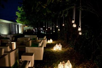 Outdoor wedding area