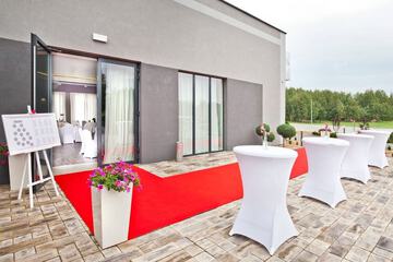 Outdoor wedding area