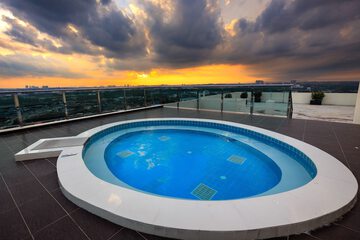 Rooftop pool