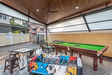 Outdoor banquet area