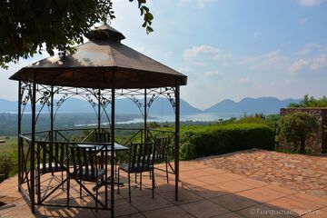 Outdoor wedding area