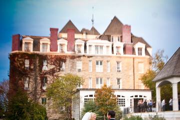 Outdoor wedding area