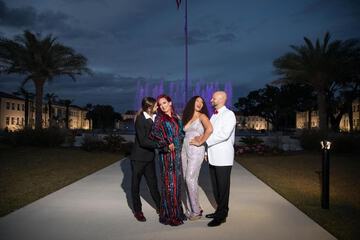 Outdoor wedding area