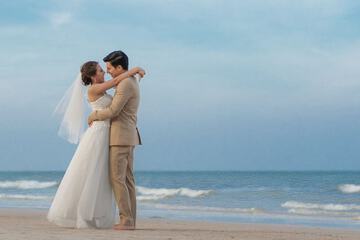 Outdoor wedding area