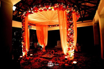Outdoor wedding area