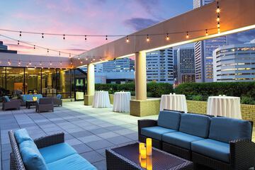 Outdoor wedding area