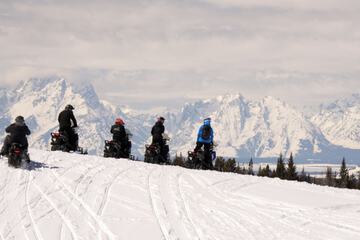 Snowmobiling