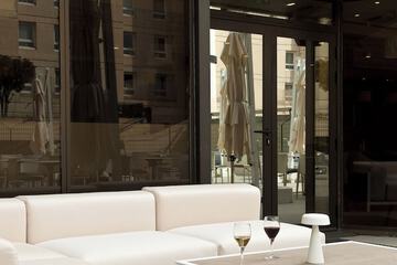 Outdoor banquet area