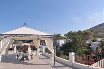Outdoor wedding area