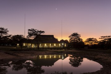 Outdoor banquet area