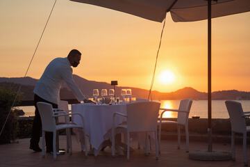 Couples dining