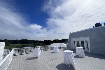 Outdoor banquet area