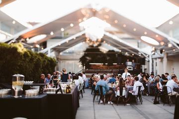 Outdoor wedding area