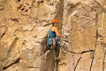 Outdoor rock climbing
