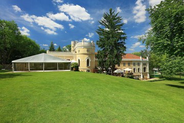 Outdoor wedding area