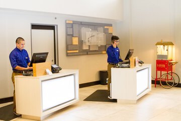 Check-in/check-out kiosk