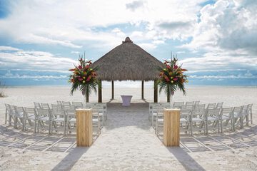 Outdoor wedding area