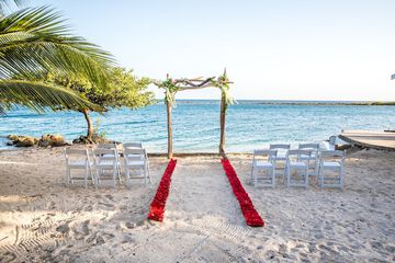 Outdoor wedding area